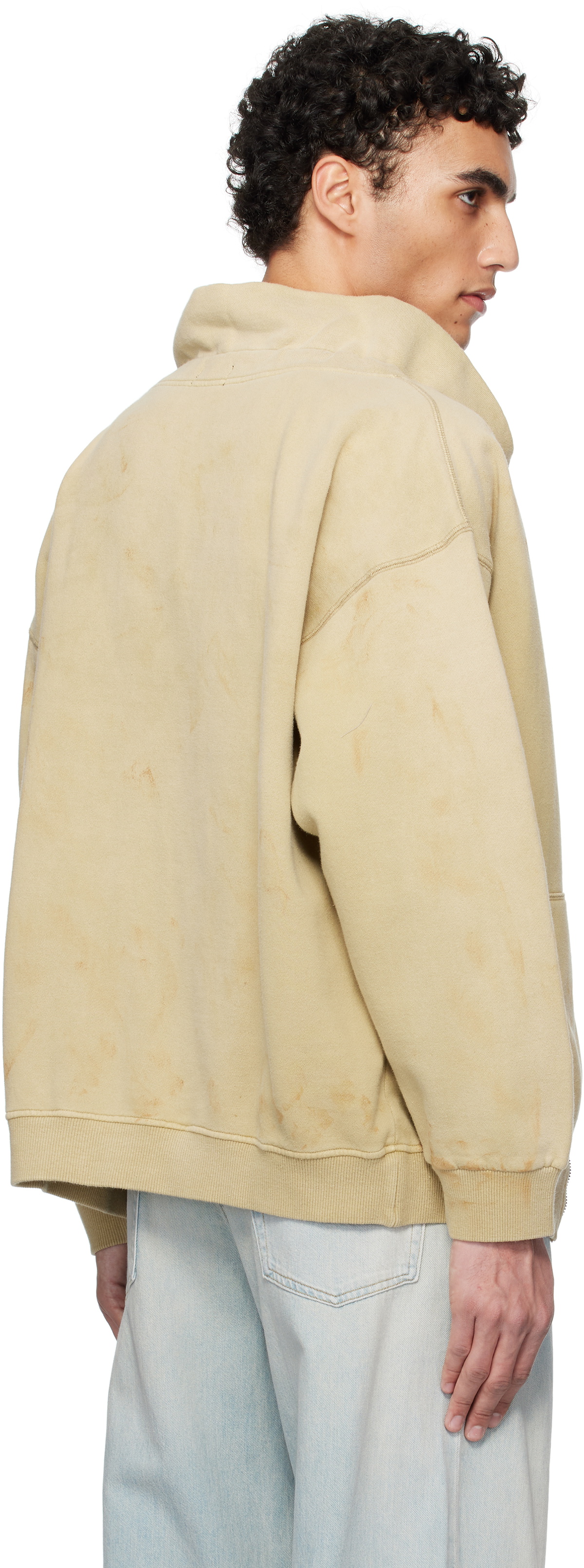 その他 gqp R13 Khaki Paperbag Zip-Up Sweatshirt R13