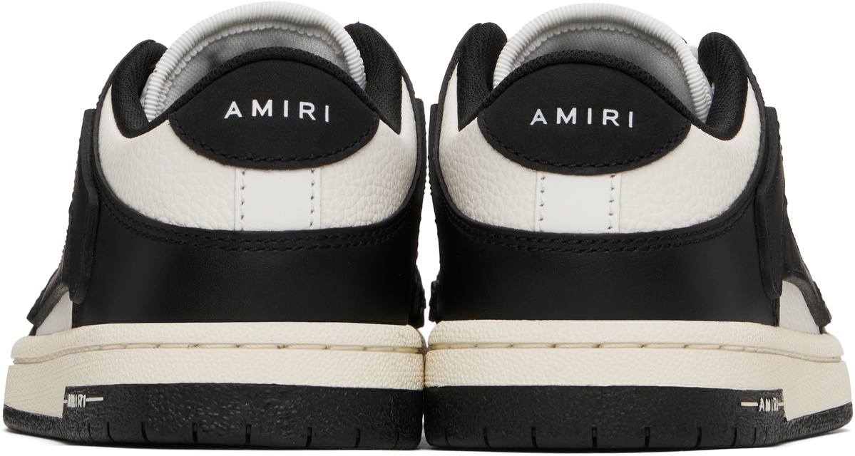AMIRI White & Black Skel-Top Low Sneakers Amiri