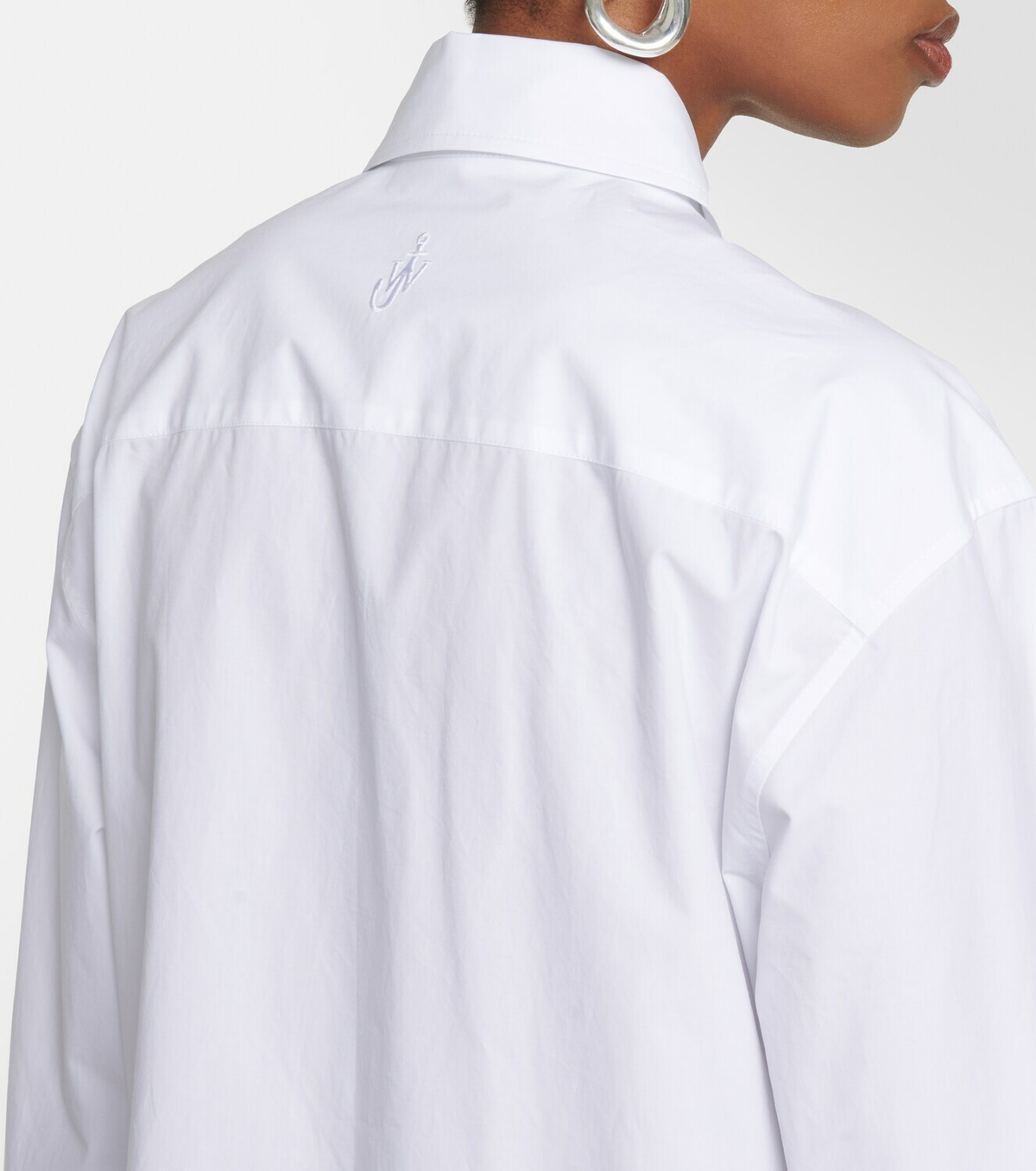 【送料&関税込】J.W. Anderson White Oxford Shirt Dress Lace Detail Shirt Dress by JW Anderson | Rent the Runway