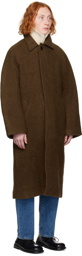 AMOMENTO Brown Raglan Coat