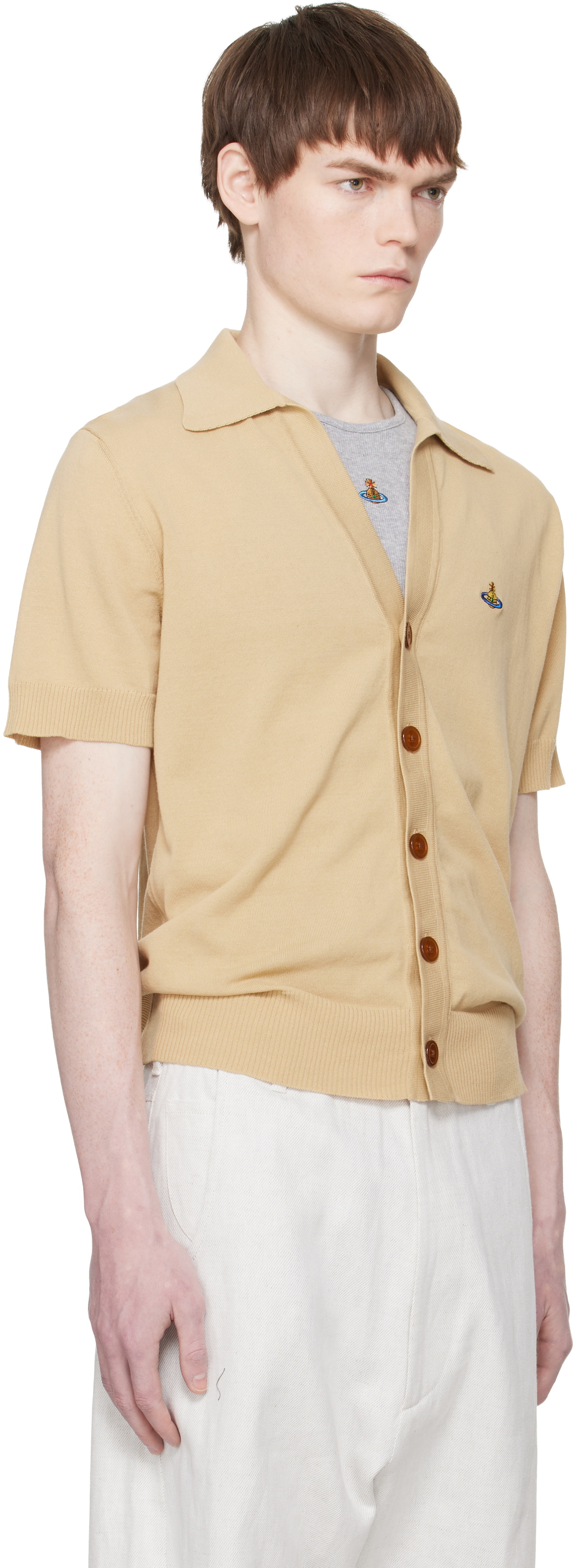 Vivienne Westwood Beige Polo Cardigan