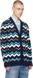 Missoni Blue & Navy Jacquard Cardigan