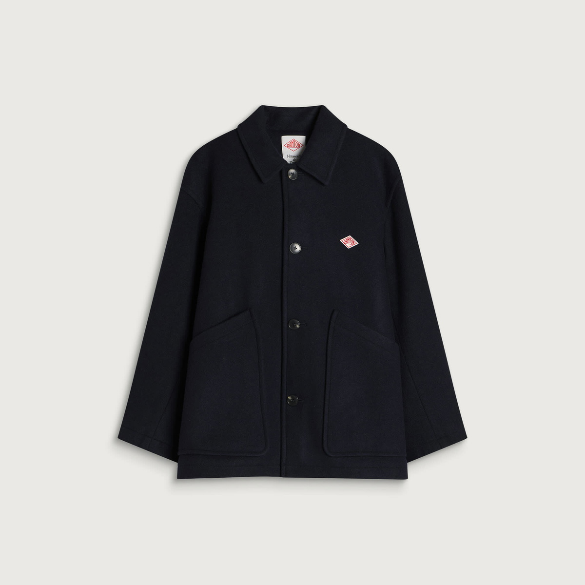 Danton Men's Melton Wool Jacket in Navy