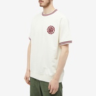 Beams Plus Men's Emblem Short Sleeve Sweat in Off White