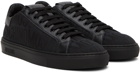 Moschino Black Allover Logo Sneakers