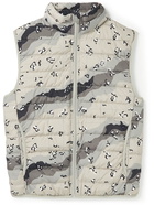 Billionaire Boys Club - Logo-Appliquéd Camouflage-Print Quilted Shell Down Gilet - Brown