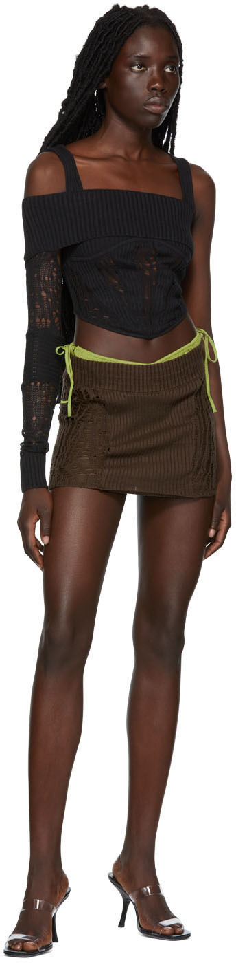 Danielle Guizio SSENSE Exclusive Black Tank Top