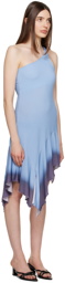 TheOpen Product Blue Single-Shoulder Minidress