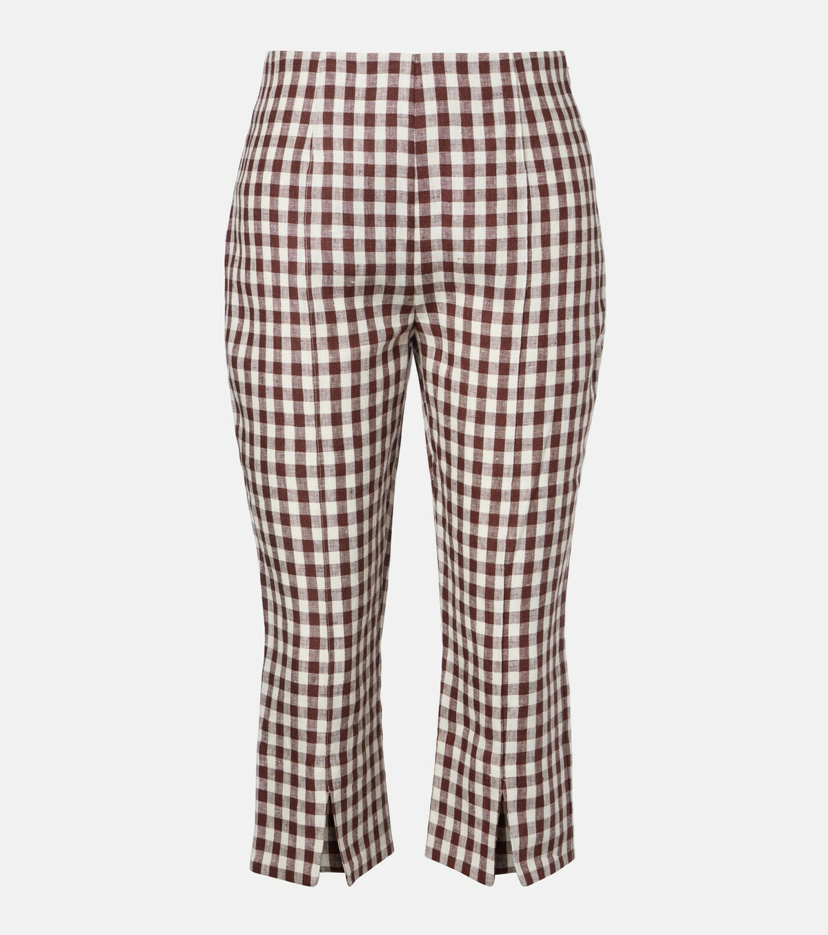 Posse Sadie gingham linen capri pants