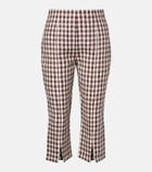 Posse Sadie gingham linen capri pants