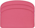 A.P.C. Pink Demi-Lune Card Holder