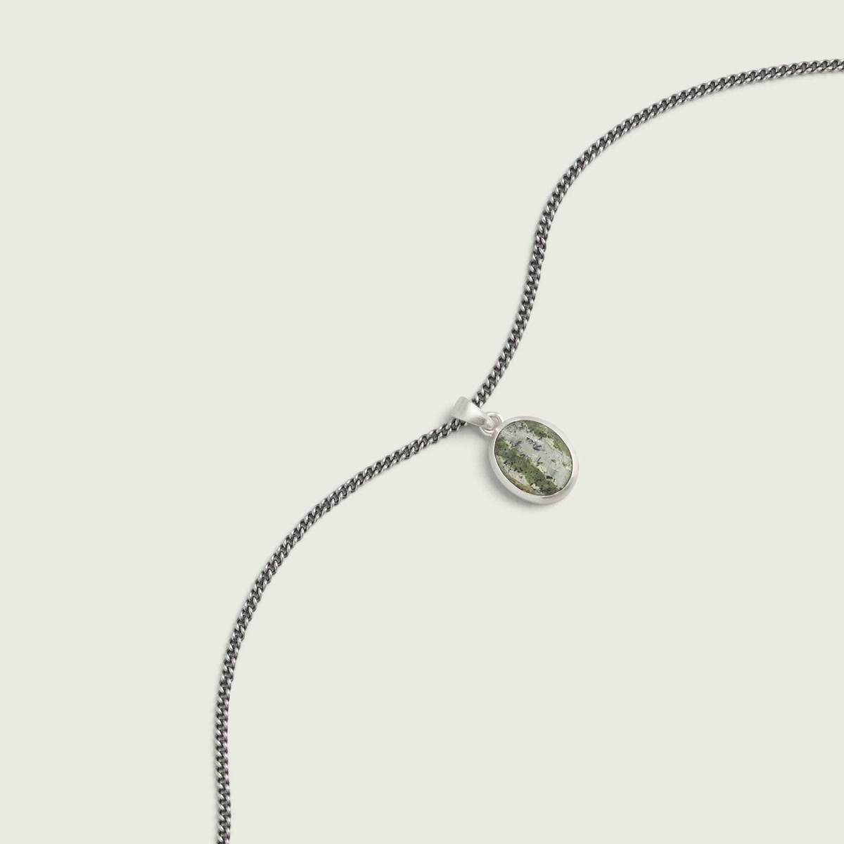 Serge DeNimes Men's Camouflage Necklace in Silver