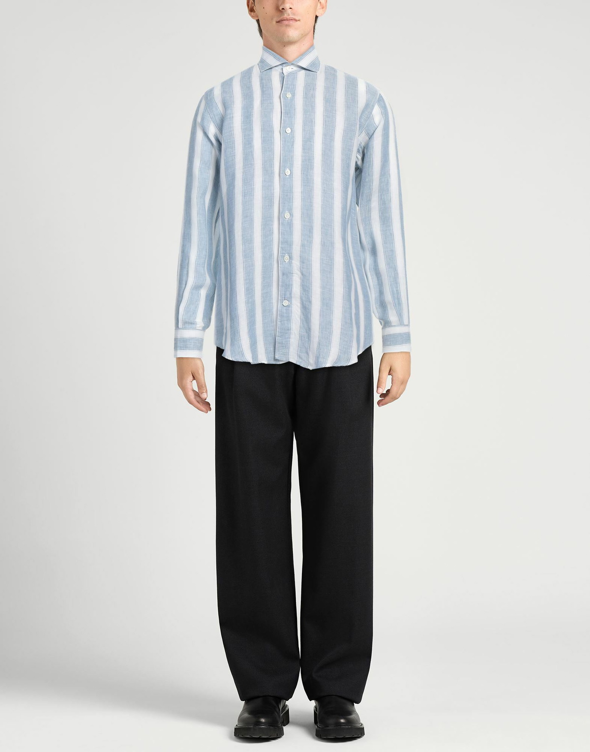 Eleventy Mens Shirt Azure