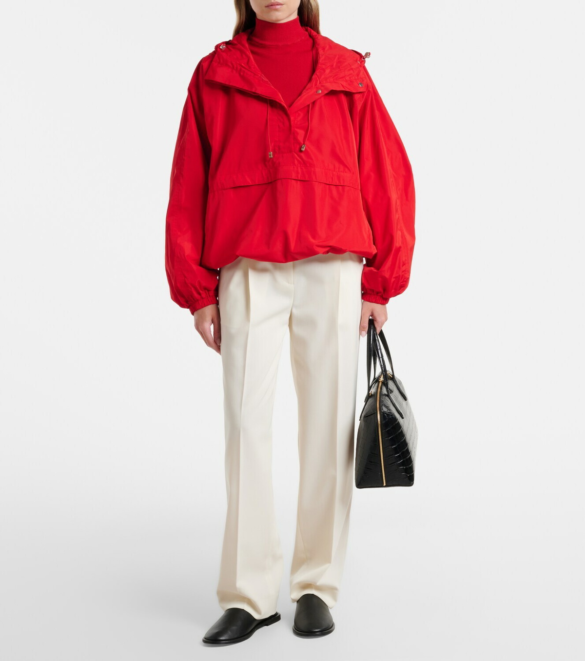 Róhe Hooded oversized jacket
