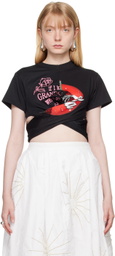 Conner Ives Black Kylie T-Shirt