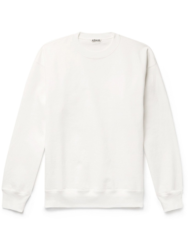 Photo: Auralee - Cotton-Jersey Sweatshirt - White