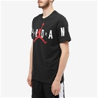 Air Jordan Men's Air Stretch T-Shirt in Black/White