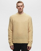Ami Paris Crewneck Sweater Beige - Mens - Pullovers