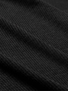 Nili Lotan - Griffen Slim-Fit Ribbed Silk T-Shirt - Black