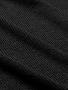Nili Lotan - Griffen Slim-Fit Ribbed Silk T-Shirt - Black