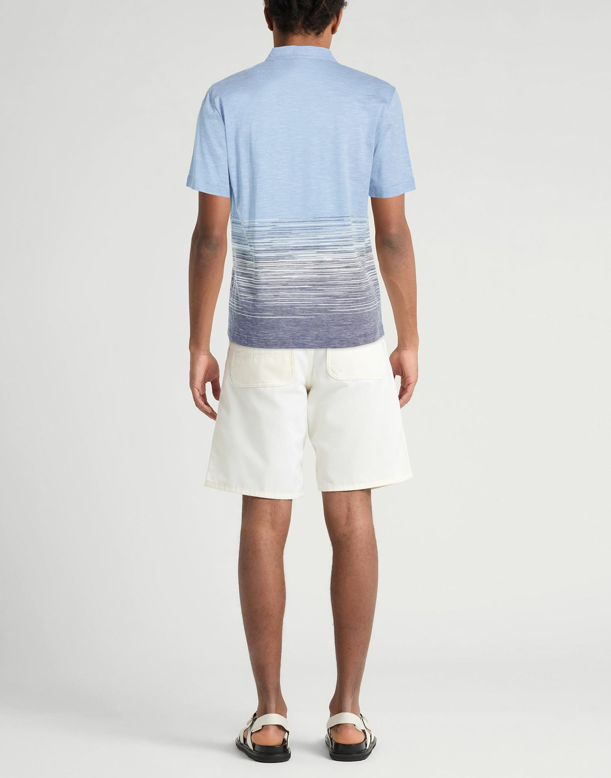 Missoni Mens Polo shirt Sky in Blue