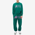 ICECREAM Men's Running Dog Crewneck in Green