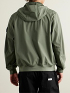 Stone Island - Logo-Appliquéd Shell Hooded Jacket - Green