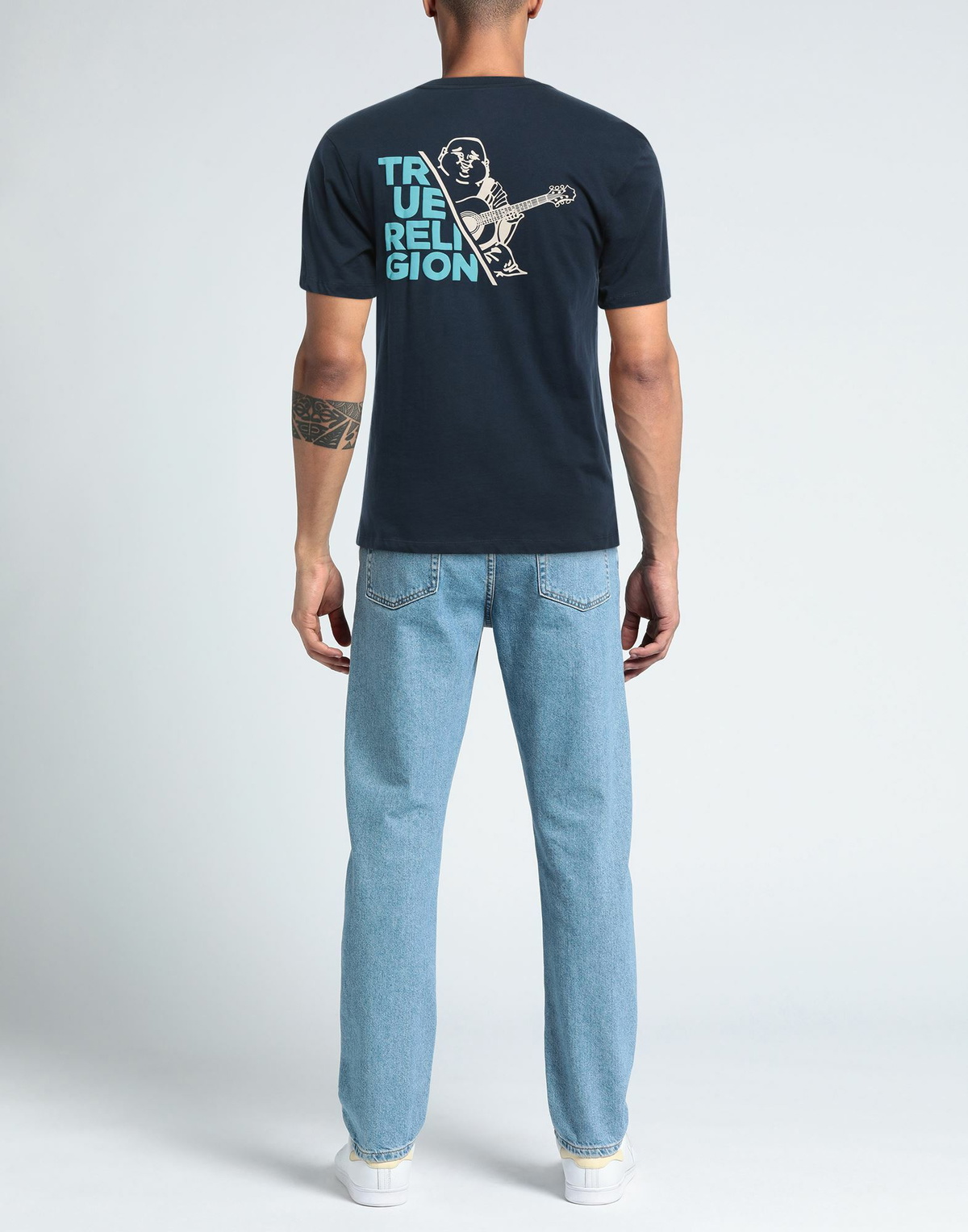 True Religion Mens T-shirt in Navy
