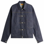 Human Made Men's Selvedge Past Denim Work Jacket in Indigo