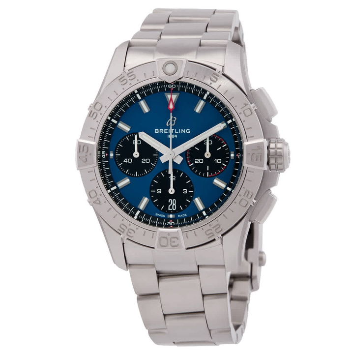 Photo: Breitling Avenger 42 Chronograph Automatic Chronometer Blue Dial Mens Watch AB0146101C1A1