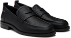 Hugo Black Perforated Loafers