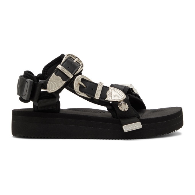Photo: Toga Black Suicoke Edition Depa-SP Sandals