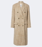 Marant Etoile Pilda herringbone double-breasted coat