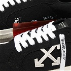 Off-White Men's Low Vulcanised Canvas Sneakers in Black/White