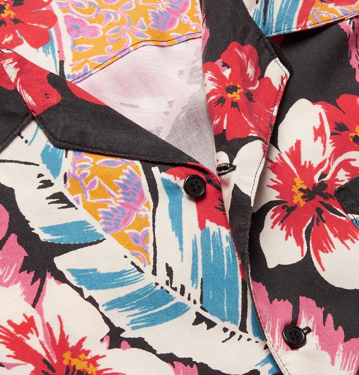 Saint Laurent Hawaiian Print Shirt Multi