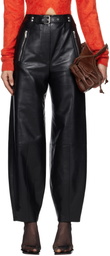 Nanushka Black Jozefa Regenerated Leather Trousers