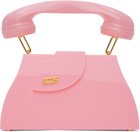 GCDS Pink Call Me Comma Regular Bag