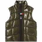 Moncler x adidas Originals Bozon Down Vest in Olive