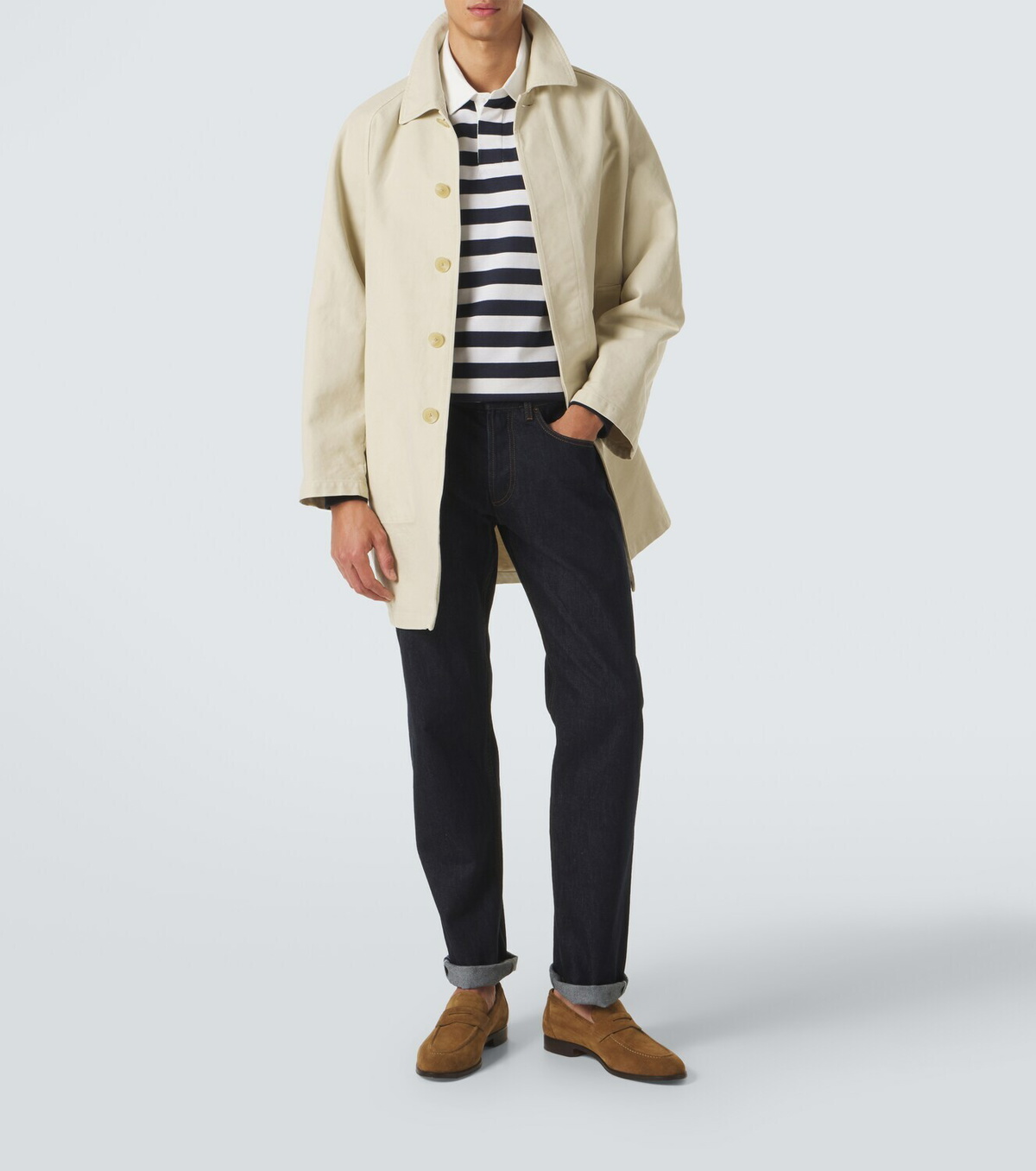 Dunhill Cotton and cashmere polo shirt