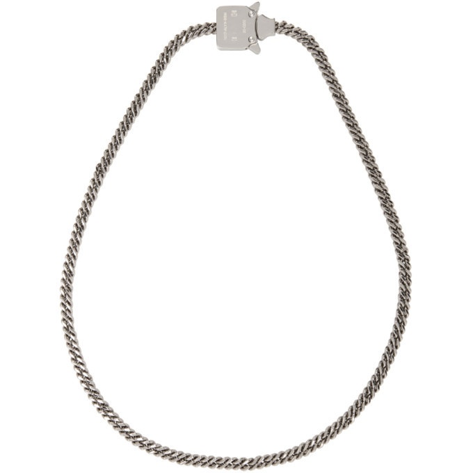 Photo: 1017 ALYX 9SM Silver Cubix Mini Necklace