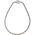 1017 ALYX 9SM Silver Cubix Mini Necklace
