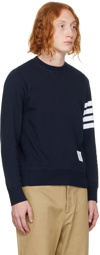 Thom Browne Navy 4-Bar Sweatshirt
