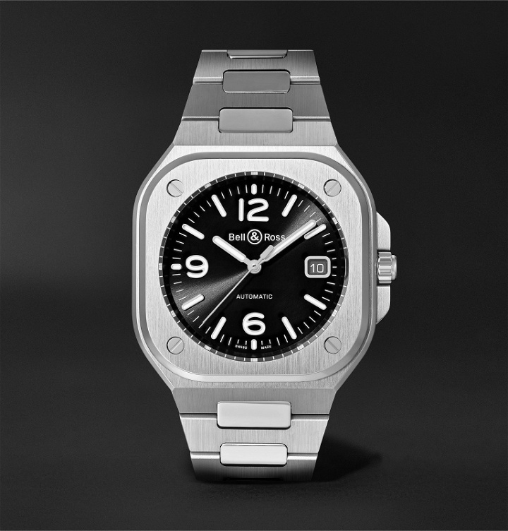 Photo: Bell & Ross - BR 05 Automatic 40mm Steel Watch, Ref. No. BR05A-BL-ST/SST - Black