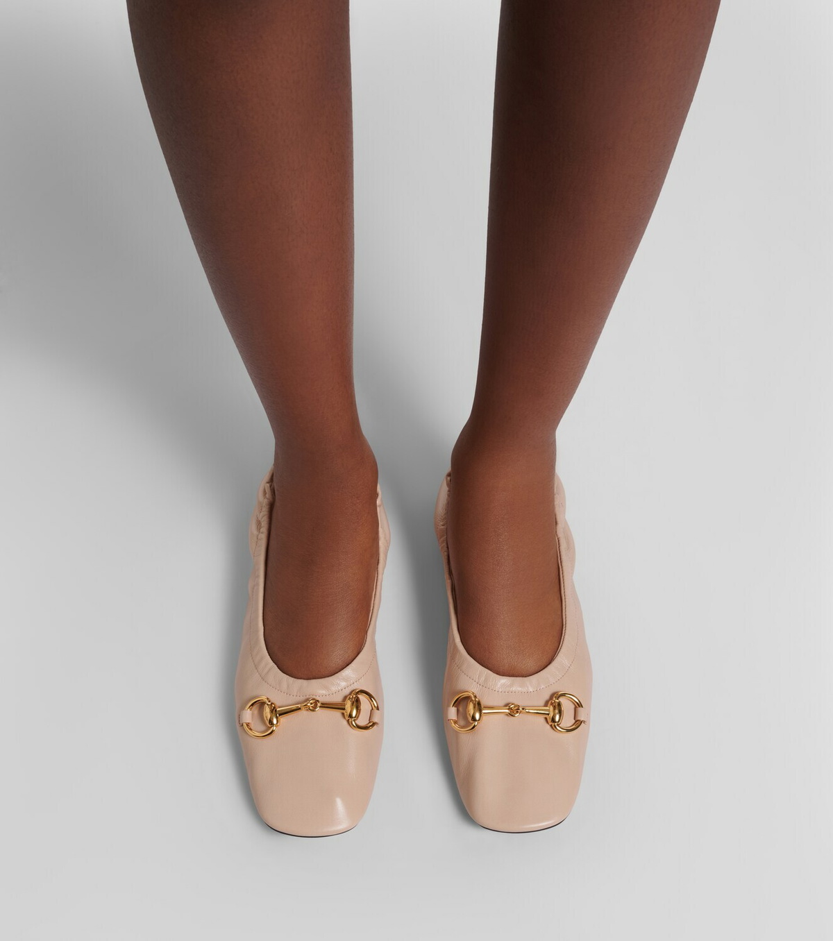 Gucci Prima Horsebit leather ballet flats
