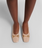 Gucci Prima Horsebit leather ballet flats