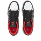 Air Jordan Men's 1 Low BG Sneakers in Black/Fire Red