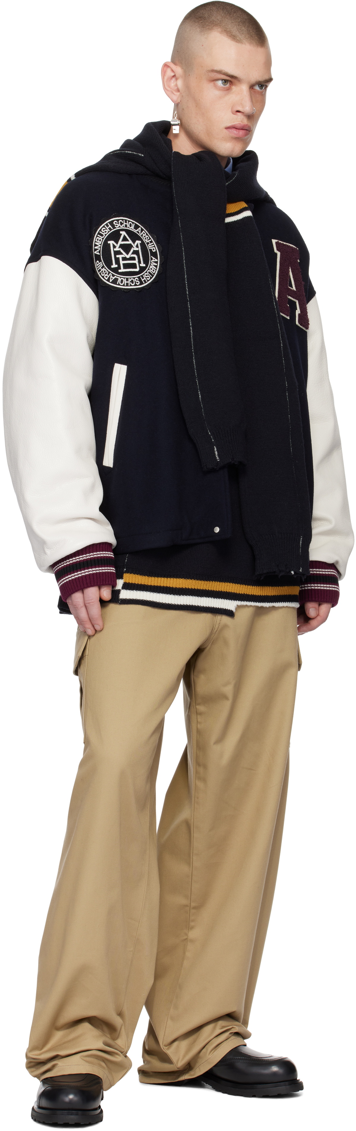 AMBUSH Navy Stadium Bomber Jacket