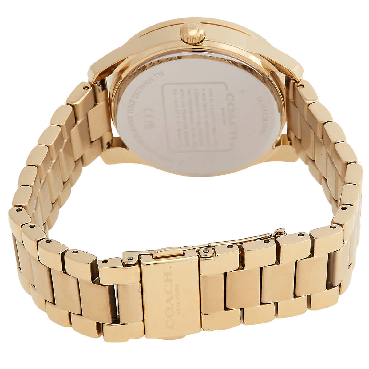 Coach Preston Quartz Crystal White Flower Dial Ladies Watch
