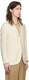 Ring Jacket Off-White Cotton Blazer
