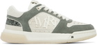 AMIRI Green & Off-White Glitter Classic Low Sneakers